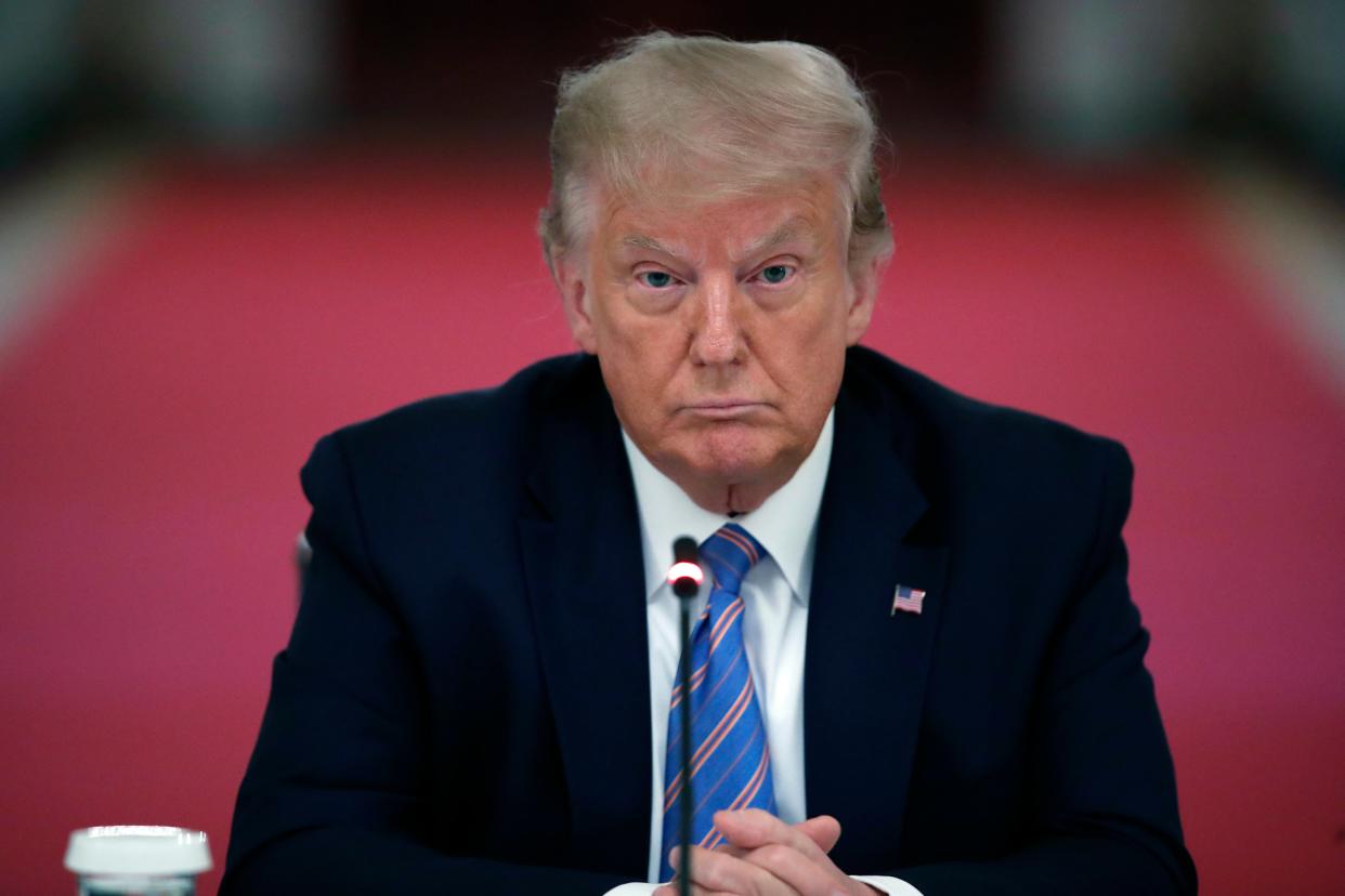 <p>File: Trump’s statement comes a day before the House is set to vote on the proposal of setting up a 9/11 style committee to investigate Capitol attack </p> (Copyright 2020 The Associated Press. All rights reserved)