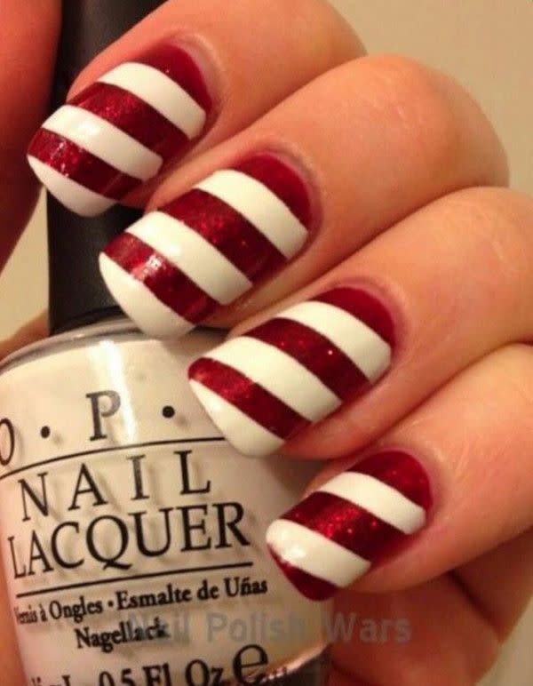 THE GOAL: Candy Cane Nails