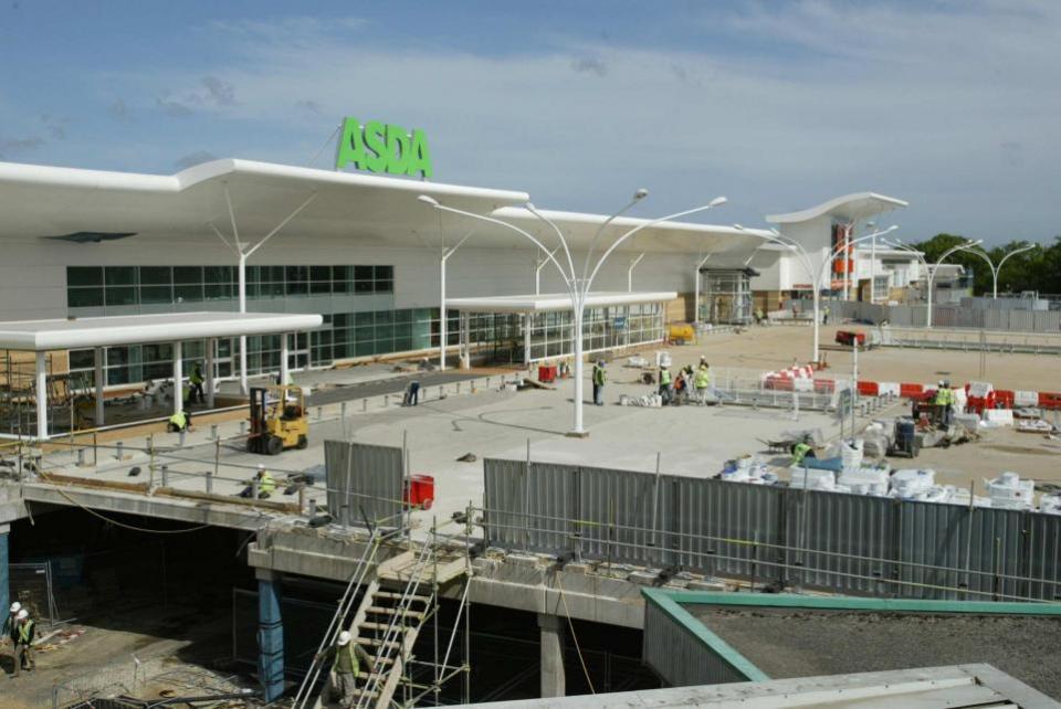 Bournemouth Echo: castle7 - pic by Richard Crease - The new Asda store nears completion at the castlepoint centre