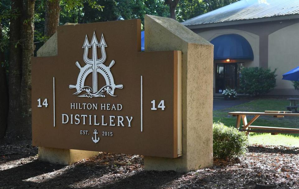 The entrance to Hilton Head Distillery.