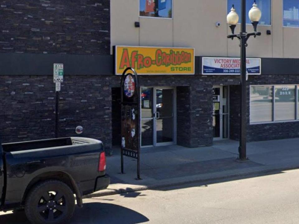 The Afro-Caribbean Meat Processor and Afro-Caribbean Warehouse located at 325 - 20th St. West in Saskatoon, Sask. has been ordered closed by the SHA.  (Google Maps - image credit)