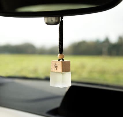 Swap the standard hanging air freshener for a more luxurious one