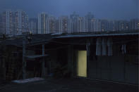 <p>In this Saturday, May 6, 2017 photo, an illegal rooftop hut is seen in Hong Kong. There’s a dark side to the property boom in wealthy Hong Kong, where hundreds of thousands of people priced out of the market must live in partitioned apartments, or “coffin homes,” and other types of inadequate housing. (Photo: Kin Cheung/AP) </p>