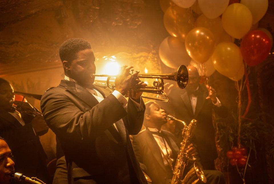 Jovan Adepo plays Sidney Palmer in Babylon from Paramount Pictures.