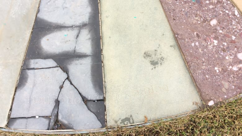 Replacement stones in Charlottetown's Irish monument from Quebec, not counties of Ireland