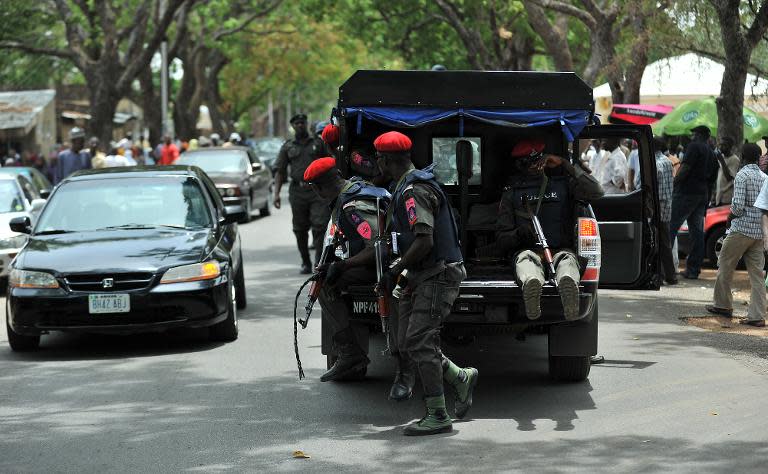 Nigerian security forces in Bauchi in 2011