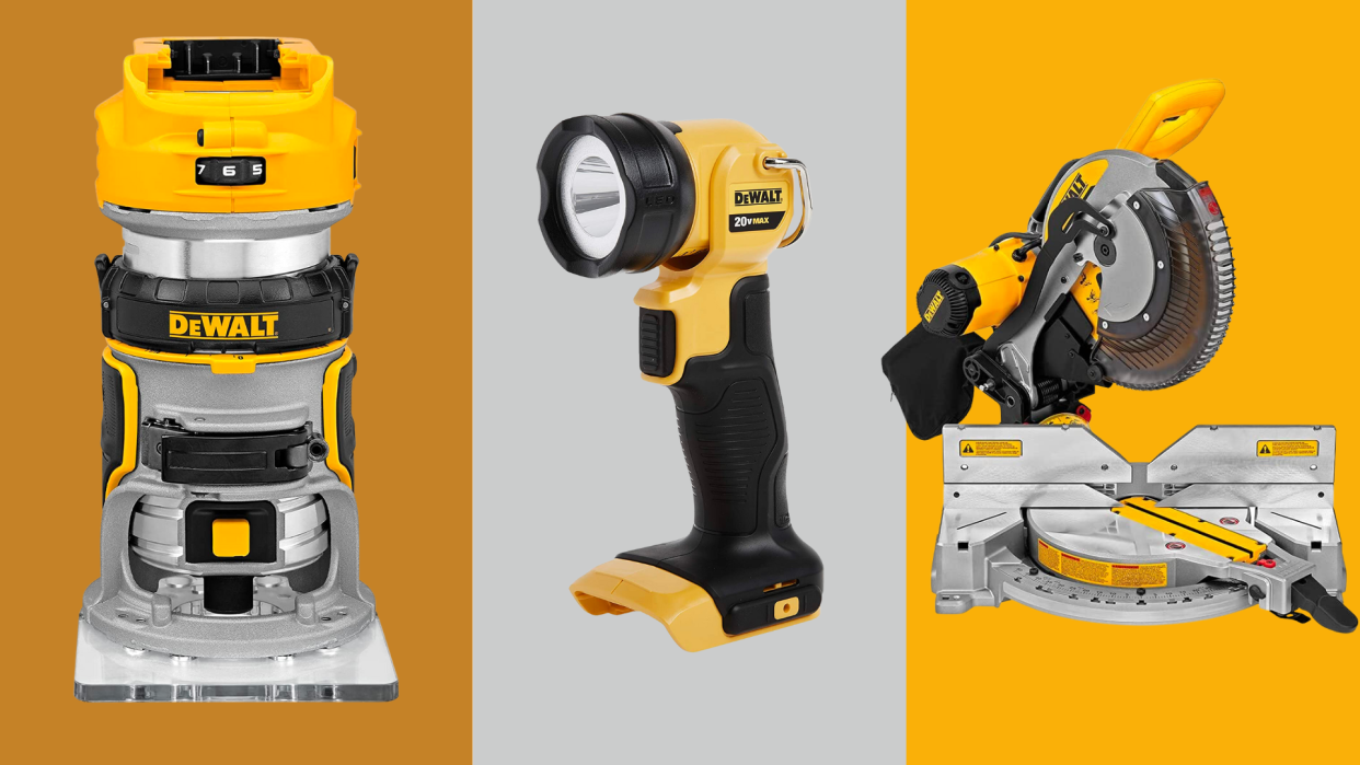These DeWalt tools give you everything you need for your DIY projects. (Photo: Amazon)