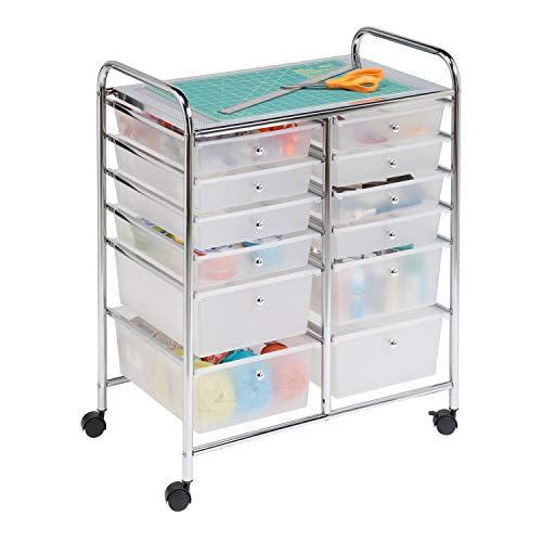 12-Drawer Rolling Storage Cart