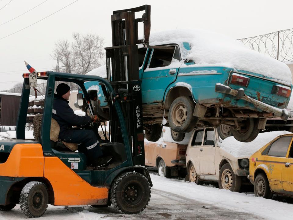 forklift old used cars