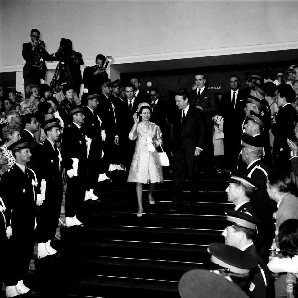 princess margaret, cannes film festival dress, red carpet