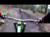 <p>Want to see something truly terrifying? How about this GoPro footage of a bear chasing a mountain biker in Slovakia? </p><p><a href="https://www.youtube.com/watch?v=qBnTfL_n1B4  " rel="nofollow noopener" target="_blank" data-ylk="slk:See the original post on Youtube;elm:context_link;itc:0;sec:content-canvas" class="link ">See the original post on Youtube</a></p>