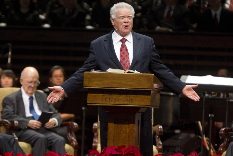 Paige Patterson speaks at a meeting on Dec. 1, 2011. A woman who said Patterson threatened and humiliated her after she reported multiple rapes to him has filed a lawsuit against the former Southern Baptist Convention president. (Photo: Joyce Marshall/Fort Worth Star-Telegram/TNS via Getty Images)