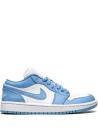 <p>These <span>Jordan Air Jordan 1 Low UNC Sneakers</span> ($429) have a collegiate-inspired look in university blue-and-white. Their curve below the ankle gives them a sporty, retro feel, so make sure to wear them with peds and bare your ankles to show off the complete silhouette. </p>