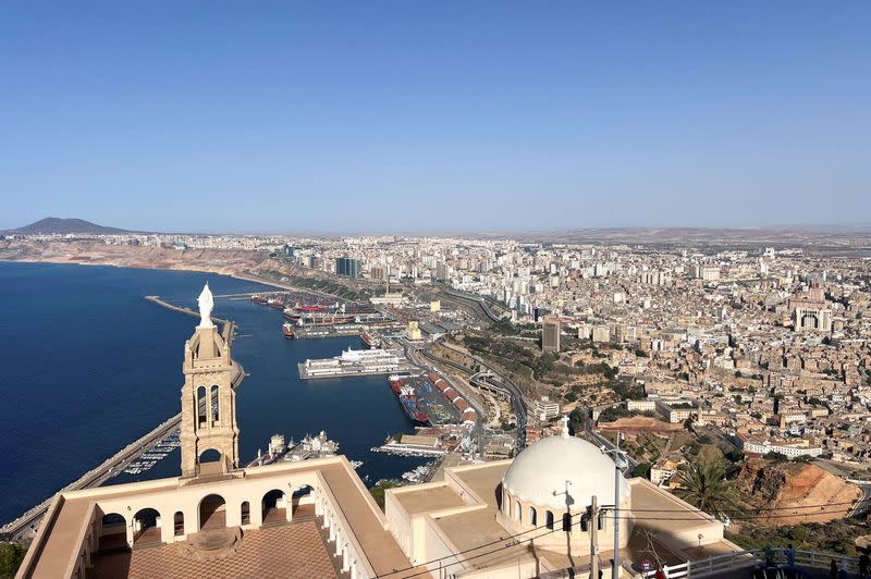 A view shows the Santa Cruz chapel in the city of Oran