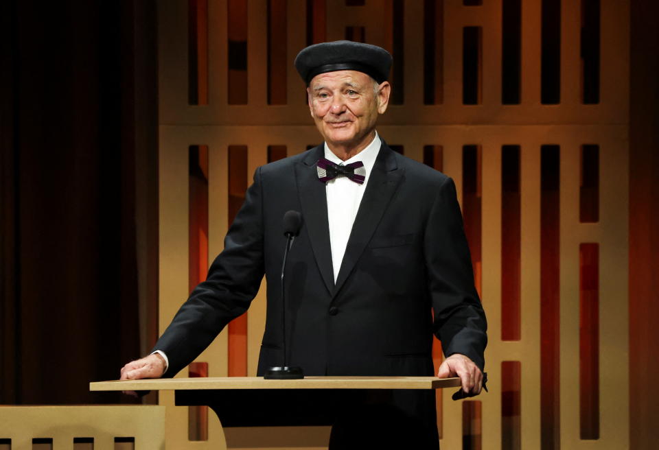 Actor Bill Murray delivers a speech during the 12th Governors Awards at The Ray Dolby Ballroom in Los Angeles,  California, U.S. March 25, 2022. REUTERS/Mario Anzuoni