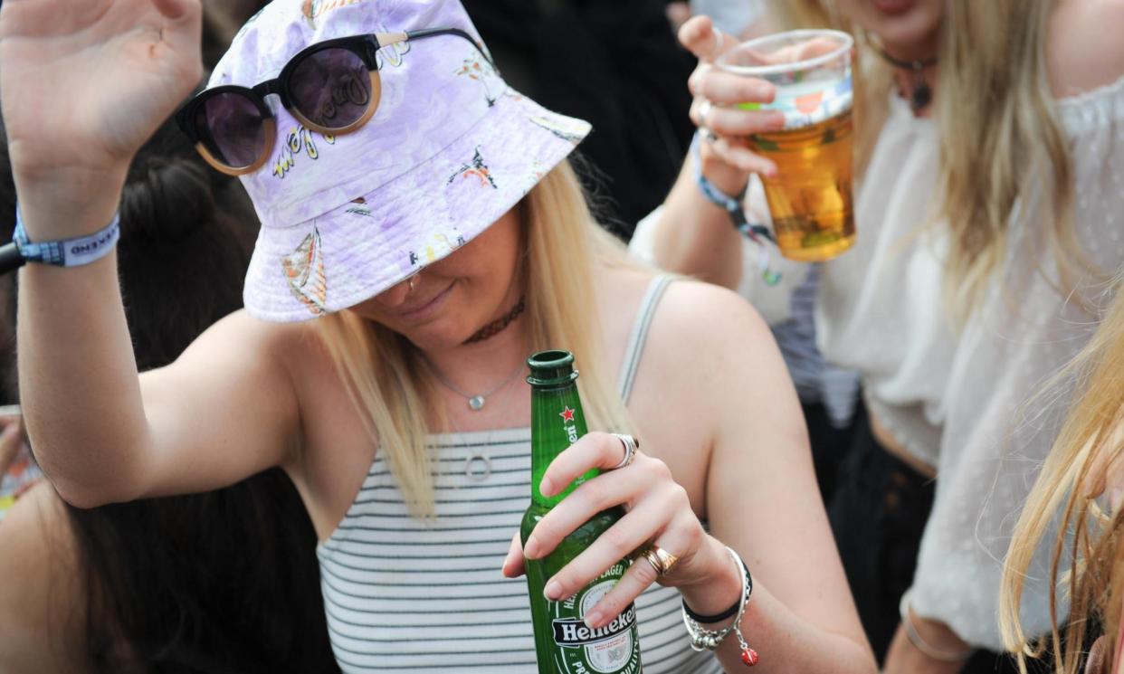 <span>Experts say rates of youth drinking have been sharply declining overall</span><span>Photograph: Festivals/Alamy</span>