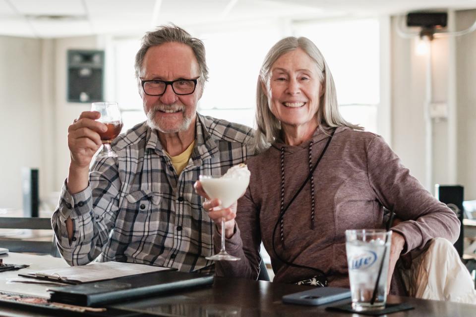 Tom and Betsy Radca, of Port Washington, enjoy supper and drinks at Craft Bistro & Lounge, one of the establishments in the proposed DORA.