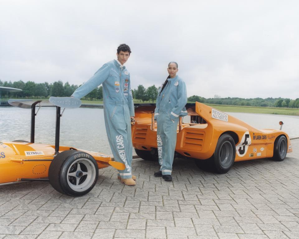 The Levi’s x McLaren Racing caplsule campaign