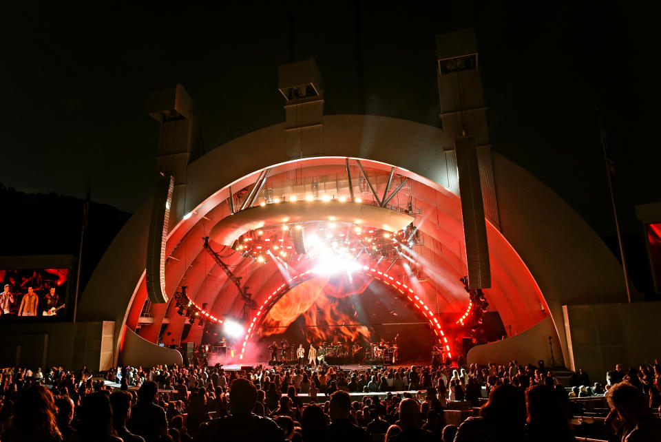 LOS ANGELES, CALIFORNIA - OCTOBER 19: Jonas Brothers perform onstage during the 7th Annual We Can Survive, presented by AT&T, a RADIO.COM event, at The Hollywood Bowl on October 19, 2019 in Los Angeles, California. (Photo by Kevin Winter/Getty Images for RADIO.COM )