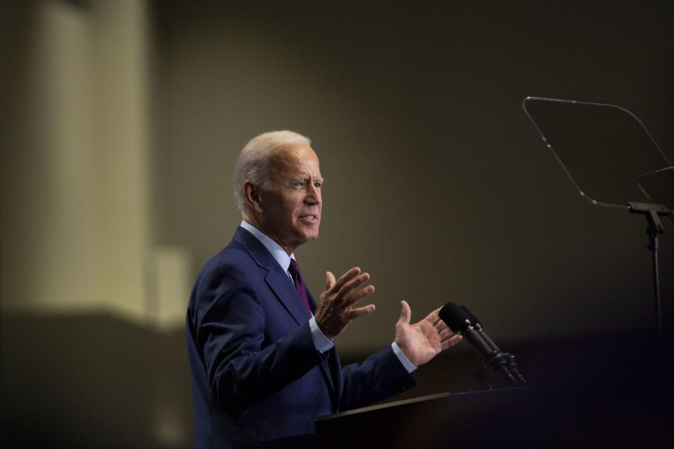 Former U.S. Vice President Joe Biden, a 2020 Democratic presidential candidate, speaks during the Rainbow PUSH Coalition Annual International Convention in Chicago, Illinois, U.S., on Friday, June 28, 2019. | Daniel Acker—Bloomberg/Getty Images