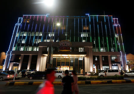 A Chinese Casino was seen at the Preah Sihanoukville province, Cambodia September 27, 2017. REUTERS/Samrang Pring