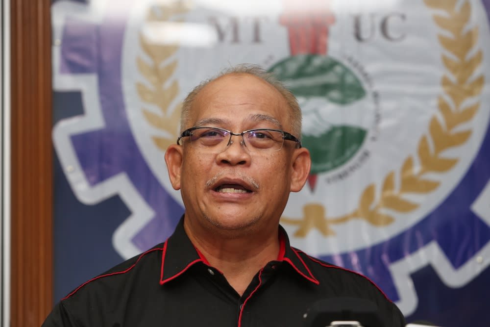 MTUC president Datuk Abdul Halim Mansor has urged the prime minister to carefully select the next human resources minister to ensure the rights of workers and unions in the country are upheld. — Picture by Choo Choy May