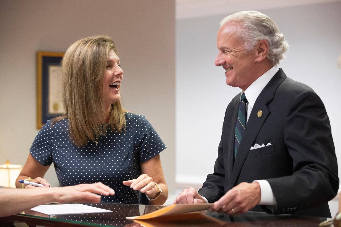 Lt. Governor Pamela Evette files to run for reelection as Governor Henry McMaster’s running mate on Wednesday, July 27, 2022.