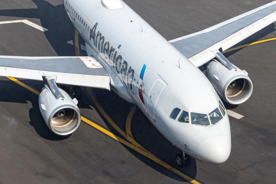 An American Airlines Airbus A319 .