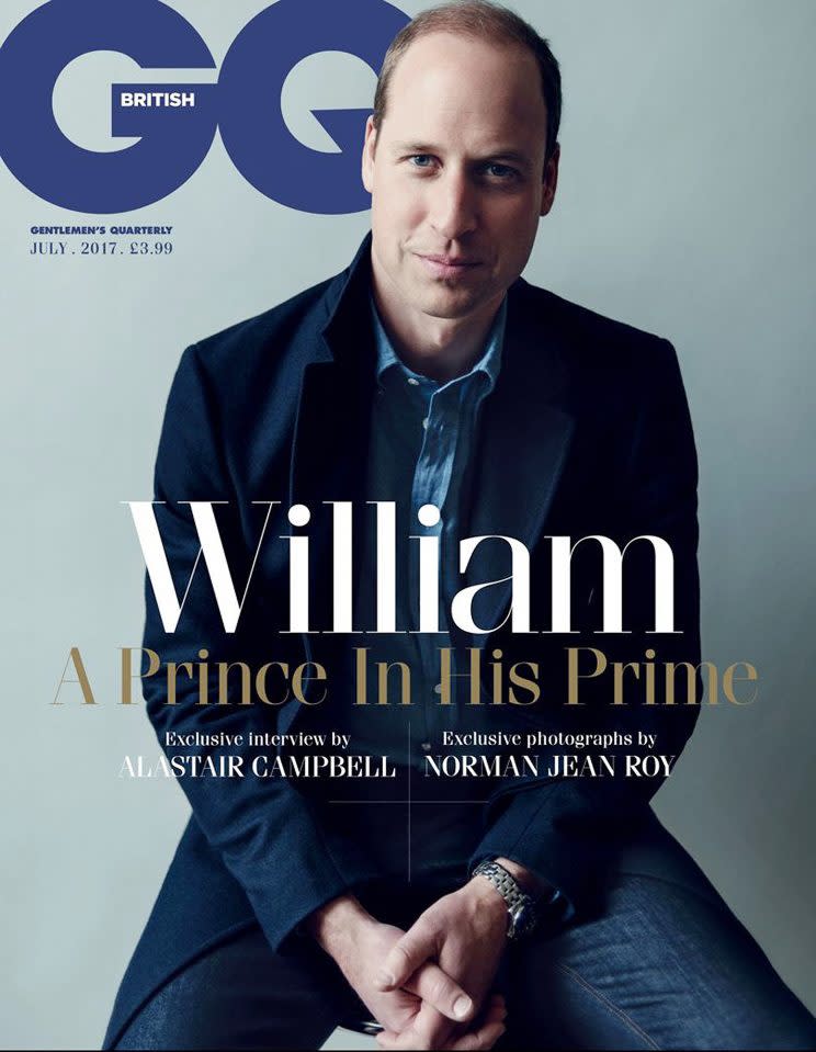 Príncipe William. GQ/ Twitter