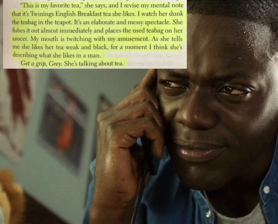 daniel kaluya in "get out" (insert) excerpt from "grey"