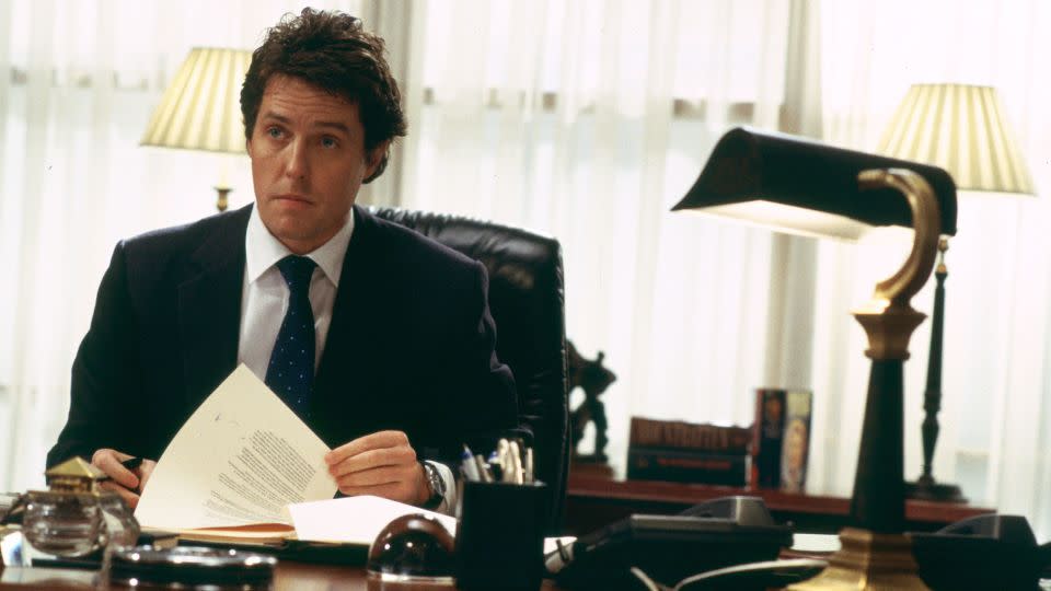 Hugh Grant as the prime minister, who finds himself attracted Natalie and handles it oh-so-professionally by trying to get her fired. - Peter Mountain/Universal/Dna/Working Title/Kobal/Shutterstock