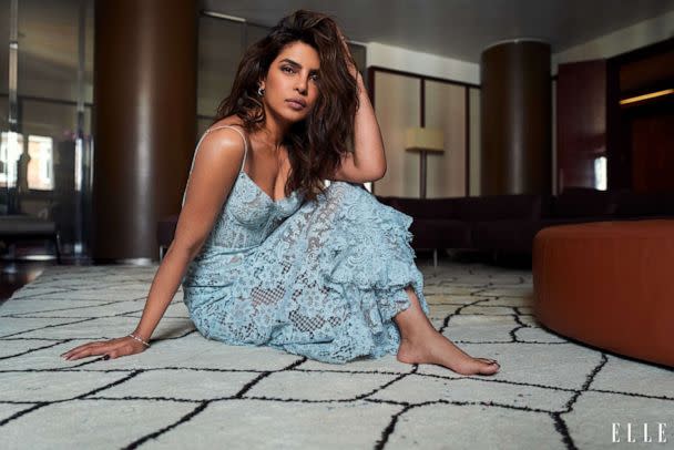 PHOTO: Priyanka Chopra Jonas opened up about her new perspective after becoming a mother for Elle's May 2023 issue. (Courtesy of Elle, photographed by Greg Williams)