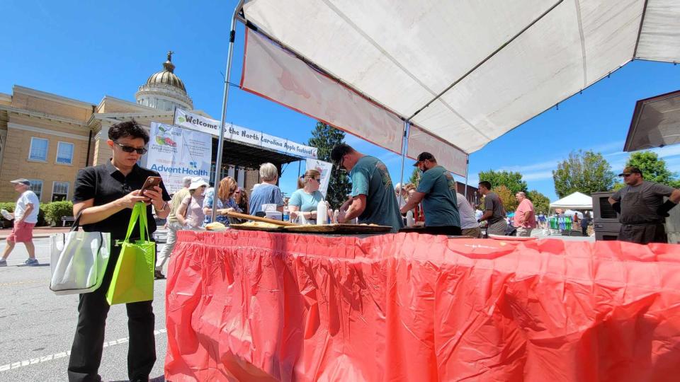 Scenes from the opening day of the 77th North Carolina Apple Festival on Sept. 1 in downtown Hendersonville.