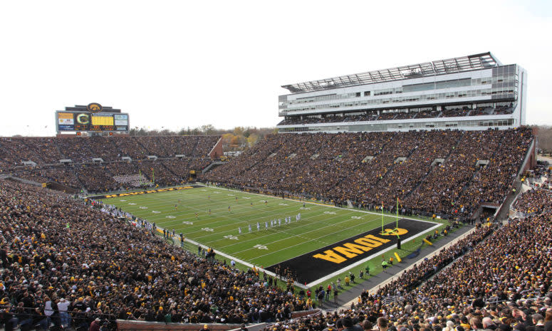 A general view of Iowa's football stadium.