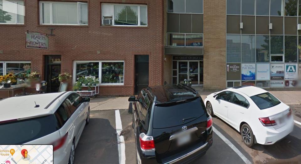 A Google Street View image of 149 and 151 Great George St., located at the intersection with Kent Street. 