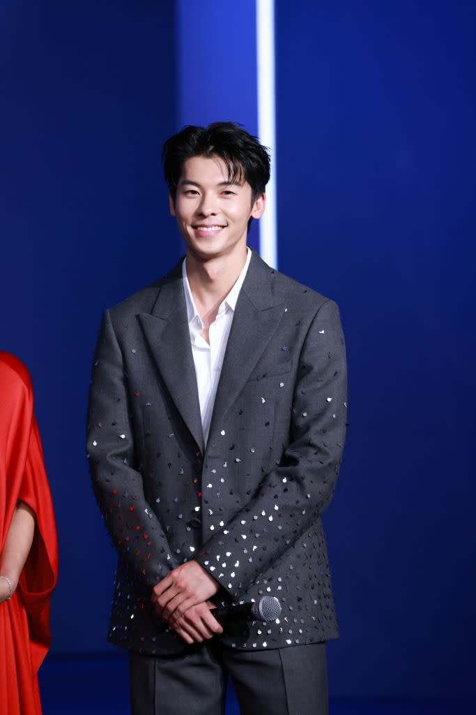 SHANGHAI, CHINA - JUNE 08: Actor Greg Hsu Kuang-han arrives at the red carpet for Douyin Movie Wonder Night on June 8, 2023 in Shanghai, China. (Photo by VCG/VCG via Getty Images)