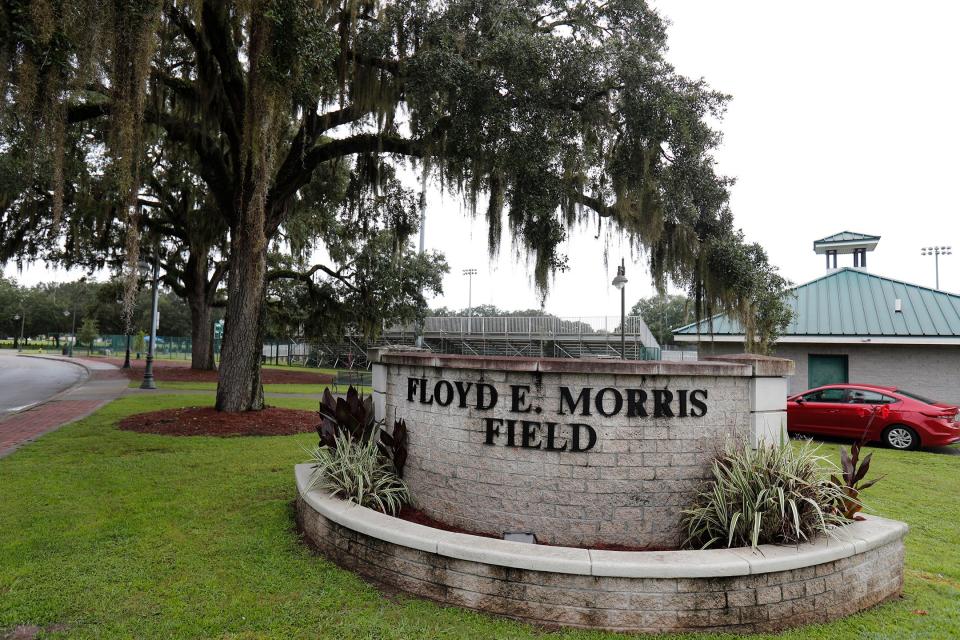 Floyd E. Morris Field is used as both a soccer and football stadium.