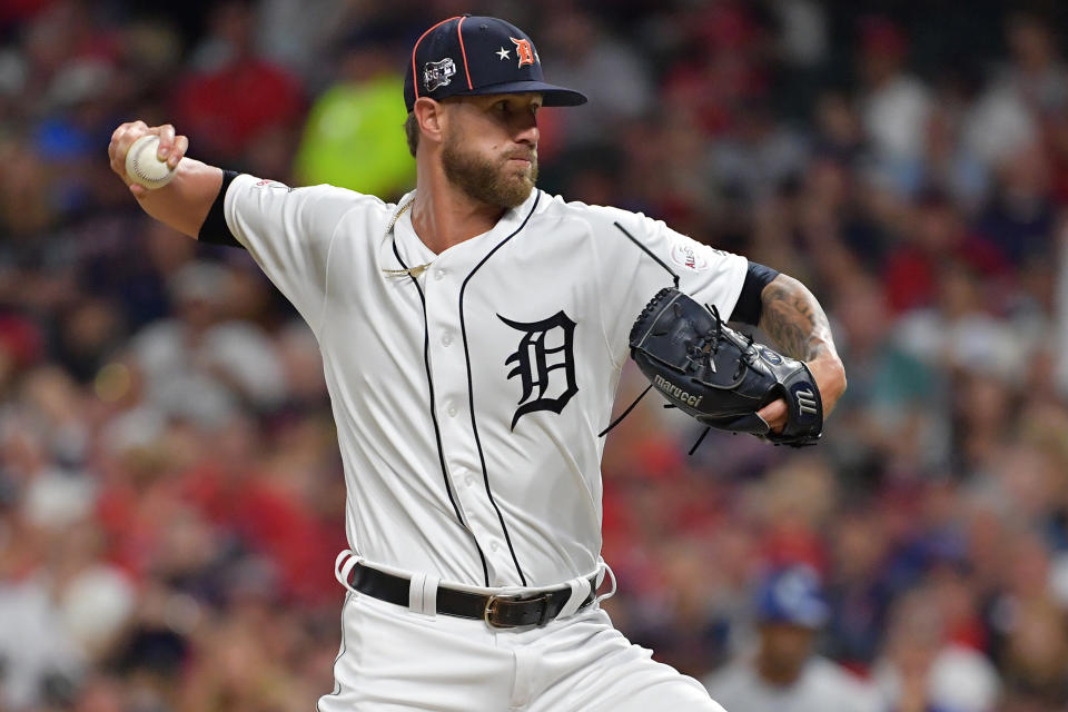 The Atlanta Braves added another bullpen piece by acquiring closer Shane Greene from the Detroit Tigers. (Photo by Jason Miller/Getty Images)