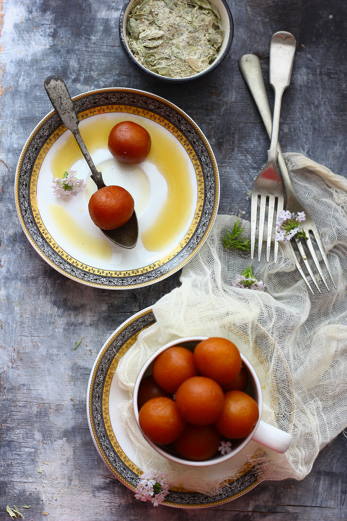 Paneer Gulab Jamun.