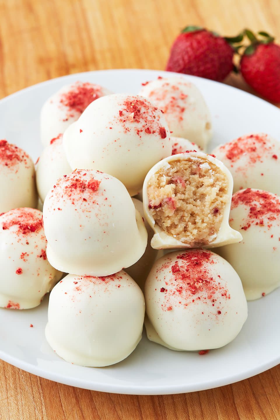 Strawberry Shortcake Truffles