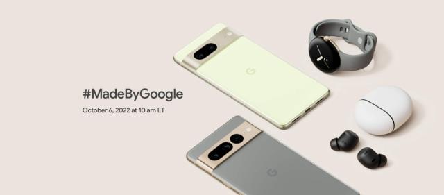 Google確定將於10/6正式揭曉Pixel 7系列與Pixel Watch在內