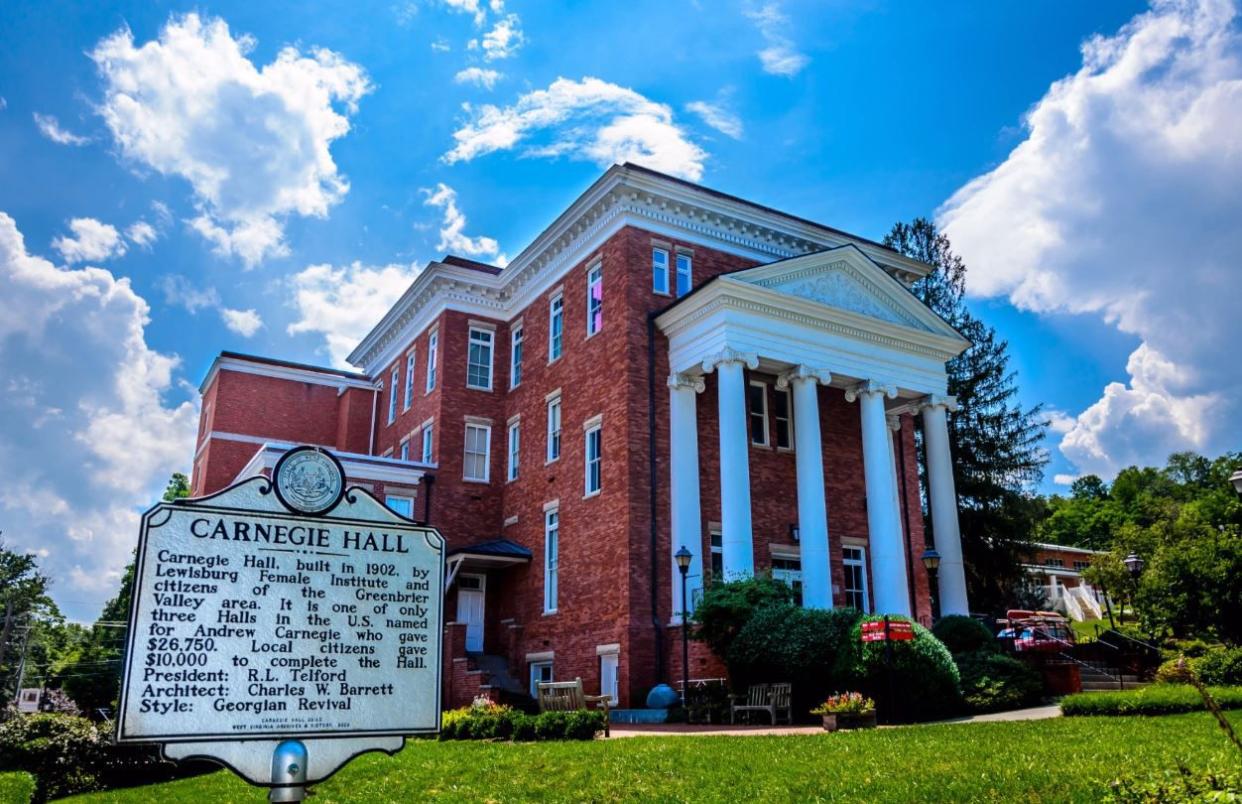 Carnegie Hall in Lewisburg, West Virginia