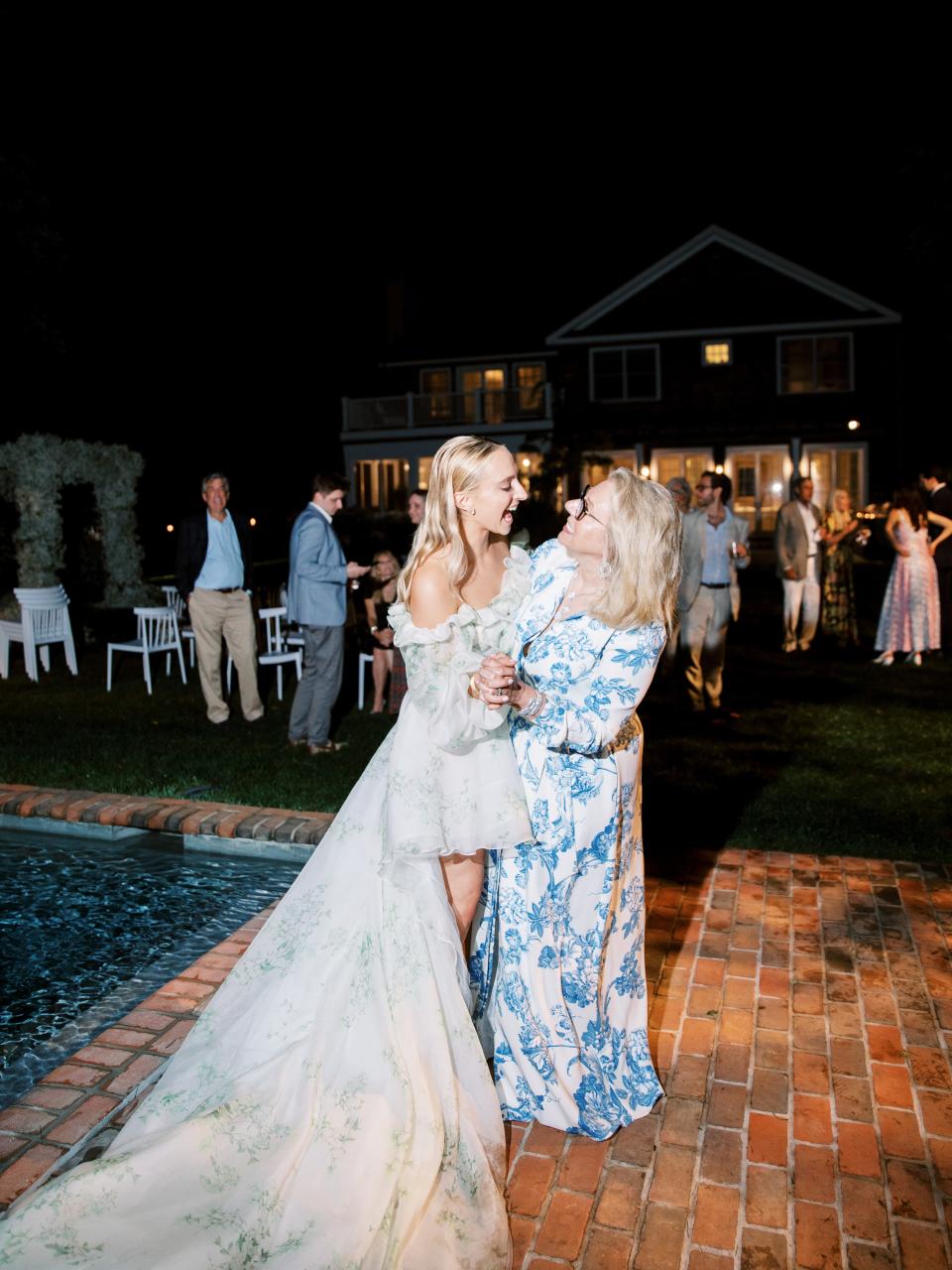 The Bride and Groom Said Their Vows Beneath a Floral Chuppah at This Hamptons Backyard Wedding