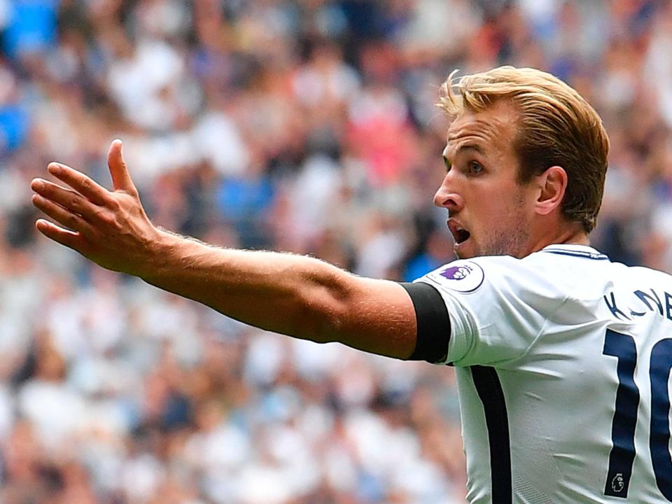 Harry Kane and his Tottenham team-mates were beaten on their league debut at Wembley by rivals Chelsea: Getty