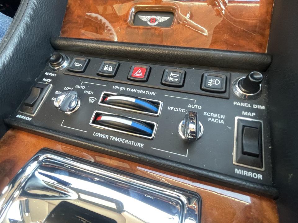 a close up of a car radio