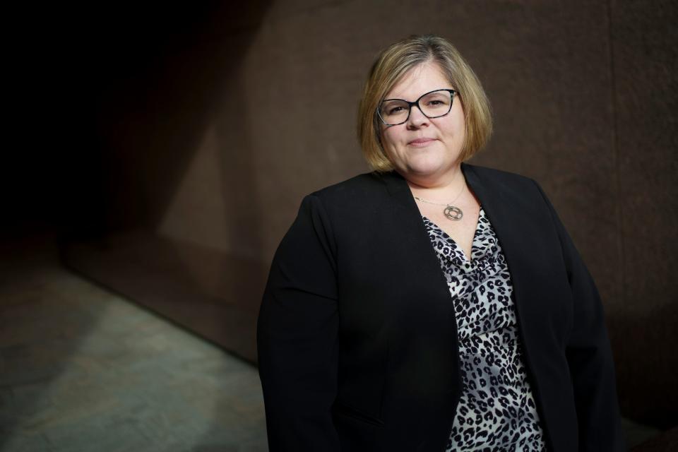 Jan 19, 2023; Columbus, Ohio, USA;  Stephanie Loucka is the executive director of the State Medical Board of Ohio. Mandatory Credit: Adam Cairns-The Columbus Dispatch