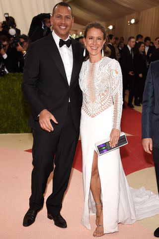 <p>Kevin Mazur/WireImage</p> Alex Rodriguez and Anne Wojciki at the 2016 Met Gala