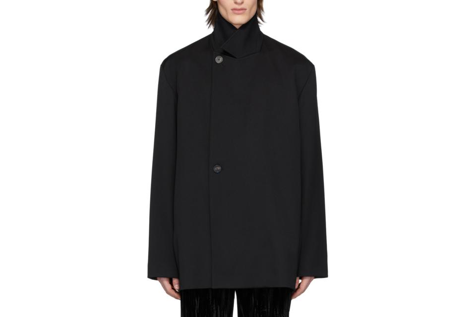 Balenciaga black twill tailoring jacket