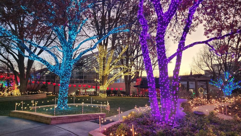 The Christmas in the Gardens event at the Amarillo Botanical Gardens features with a lighted walk through nature, as seen in this 2022 file photo.