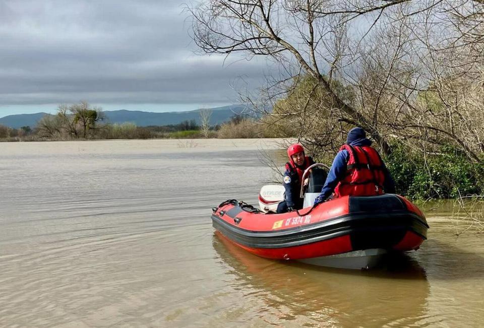 Two men were rescued from the San Joaquin River on Wednesday, March 15, 2023 following a crash on Highway 132.